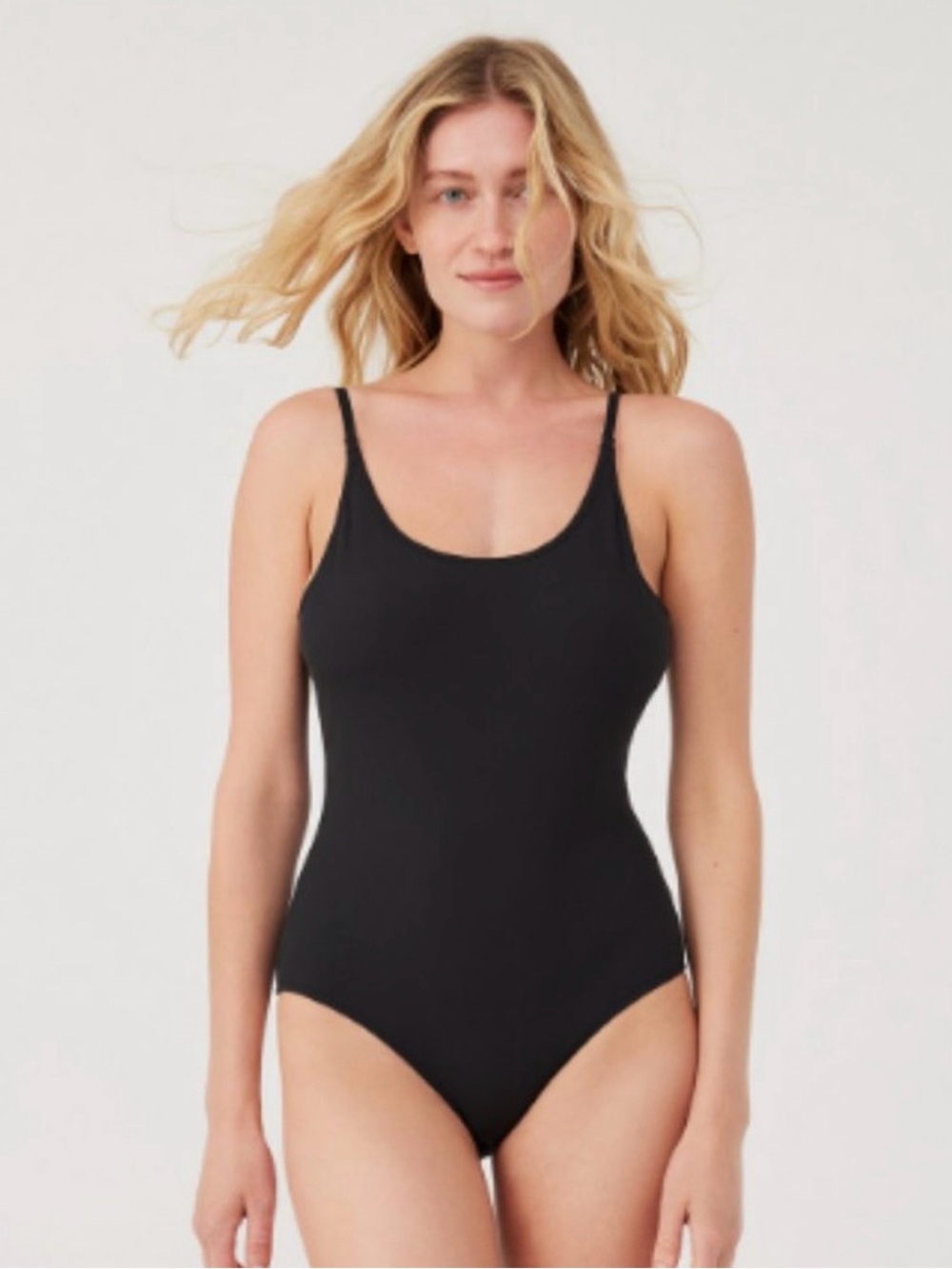 Outdoor Voices Black Super Form Rib Leotard